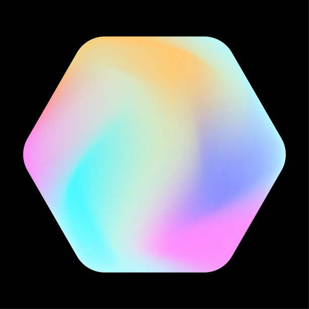 全息图六边形。婚礼邀请海报。矢量插图。图片下载