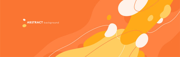 春季或夏季背景与抽象的线条和动态的形状。彩色斑点的组成。平面矢量图图片下载