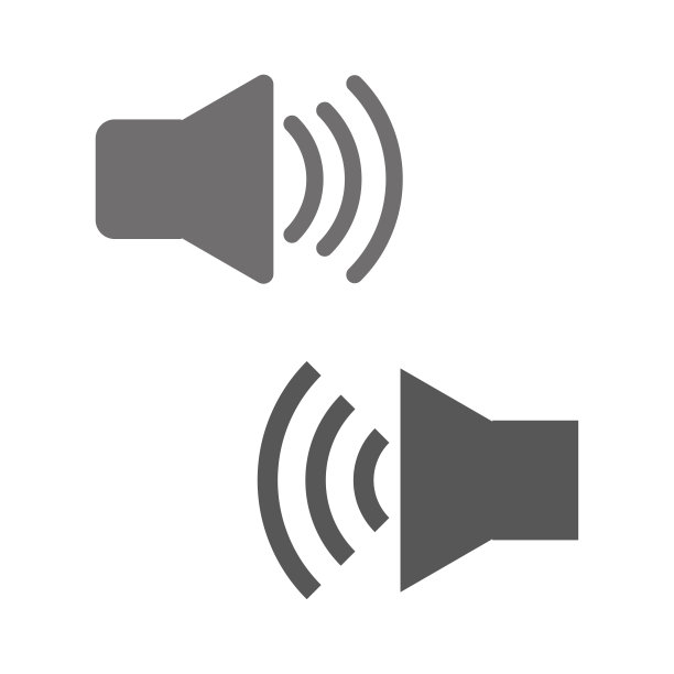 扬声器图标。计算机接口。扩音器的演说家。矢量插图。图片下载