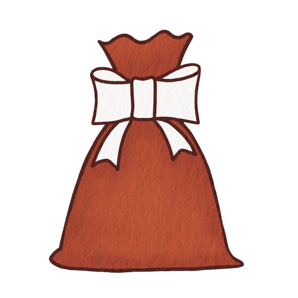 红色礼品袋与蝴蝶结插图装饰礼物的圣诞活动和购物概念。图片下载