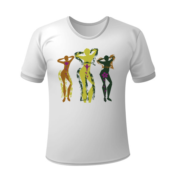 矢量女孩的笔刷和线条风格。可编辑的图片图片下载