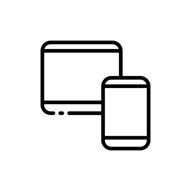 在手机和笔记本电脑线路图标上查看图片。景观，数字，观众，商店，艺术，创意职业，摄影师。技术的概念。白色背景上的矢量线图标图片下载