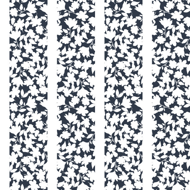 碎花黑白条纹图片下载