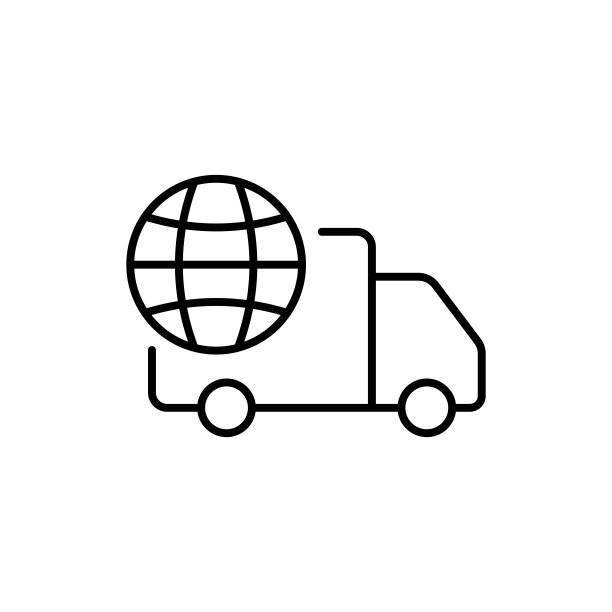 送货线图标。安全，产品，销售，购买，条款，日期，警报，世界，运输，储存，质量，汽车。货物运输的概念。矢量黑线图标图片下载