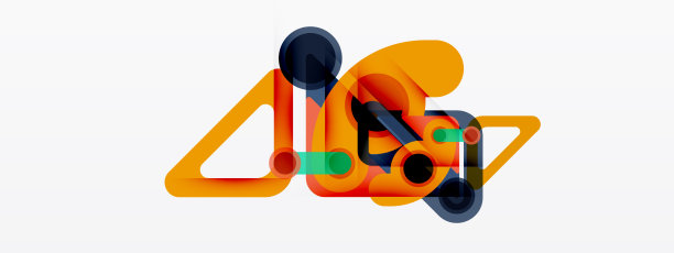 几何原语，线，圆，抽象图片下载