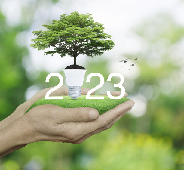 2023年新年快乐生态封面概念图片下载