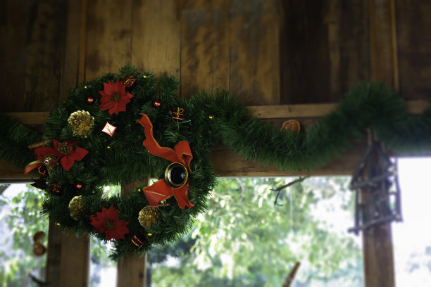 圣诞和新年的装饰在问候的季节图片下载