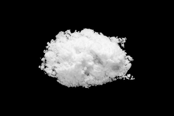白色的雪孤立在黑色的背景上图片下载