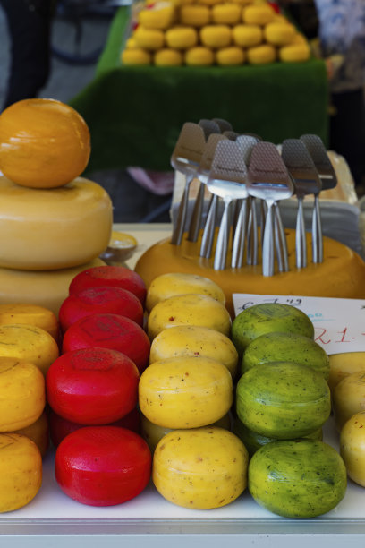 荷兰，荷兰的豪达奶酪图片下载