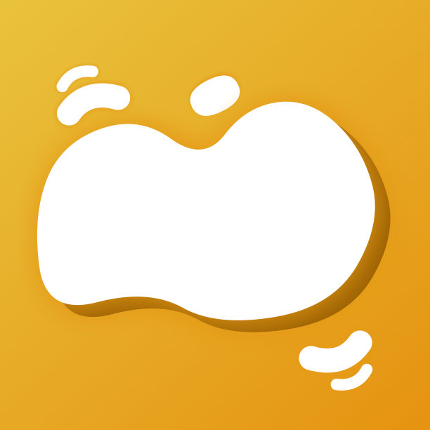 带有橙色背景的气泡图片下载