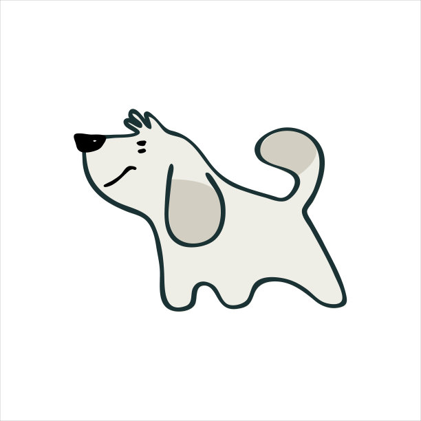 印有有趣的狗完美的孩子。由卡通风格的矢量插图制成图片下载