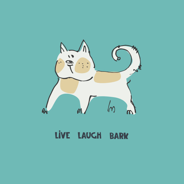 印有有趣的狗完美的孩子。由卡通风格的矢量插图制成图片下载