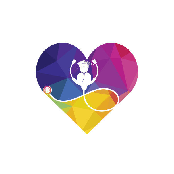 医学院矢量标志设计。医学生图标矢量。图片下载