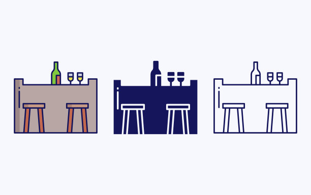 条形计数器矢量图标图片下载