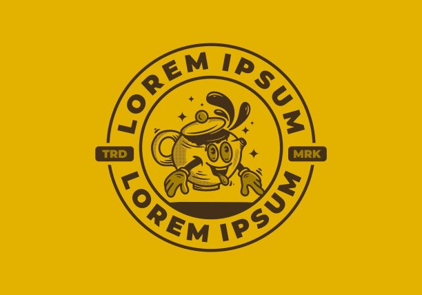 茶壶吉祥物人物插画设计图片下载