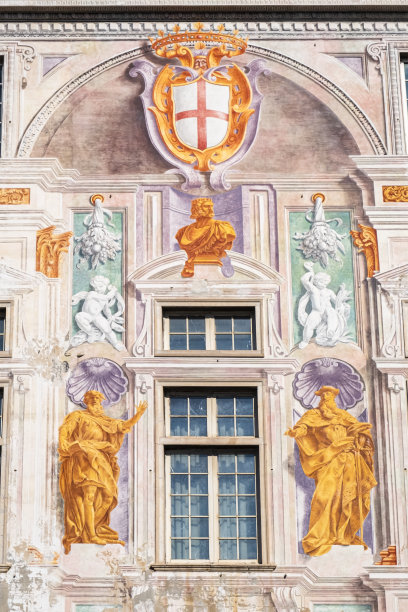 热那亚的圣乔治宫是热那亚最具代表性的建筑之一图片下载