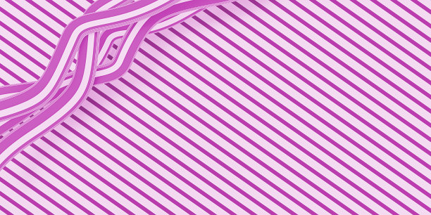 条纹和缎带背景有趣的明亮的颜色3D插图图片下载