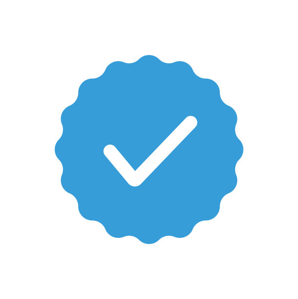 蓝色复选标记，勾图标图片下载