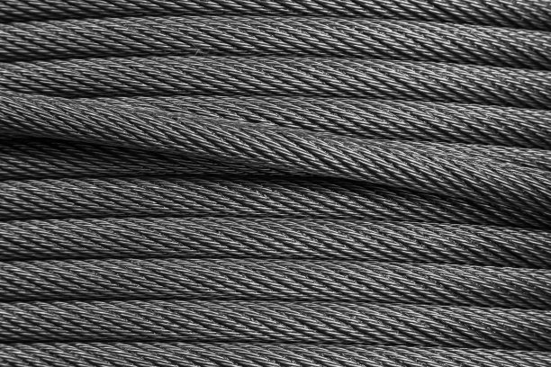 特写钢丝绳电缆背景图片下载