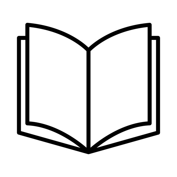 教科书图标。线性图标。图片下载