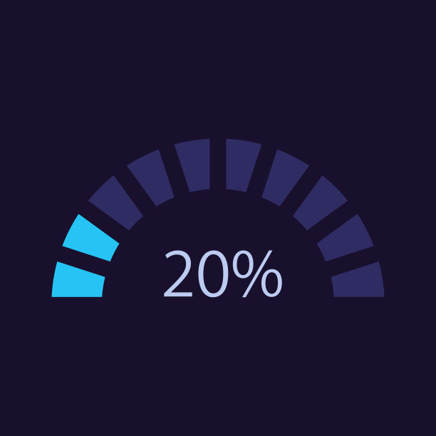 半圆形信息图表设计模板的黑暗主题图片下载