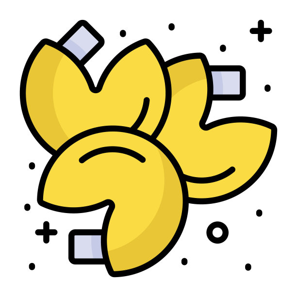 现代风格的幸运饼干矢量设计图片下载