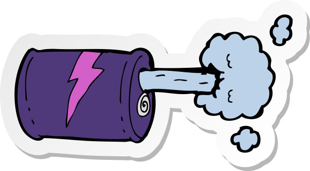 卡通汽水罐的贴纸图片下载