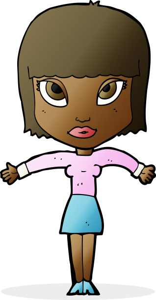 漫画女人耸耸肩图片下载