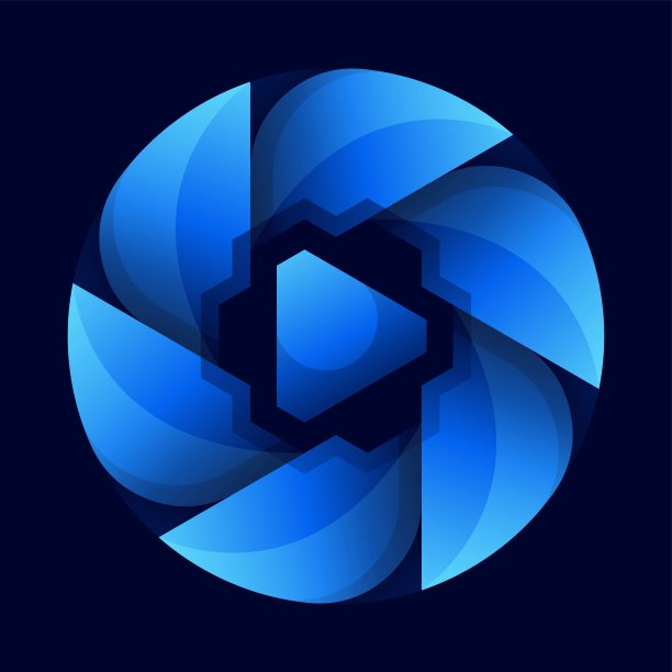 矢量插图螺旋桨梯度彩色风格。图片下载