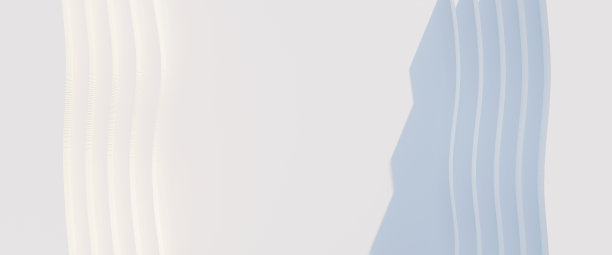 俯视图简单的空白色讲台舞台背景。未来科技设计。抽象的参数化内部。空白打开3D插图模型。白色建筑苍白的几何图案。图片下载