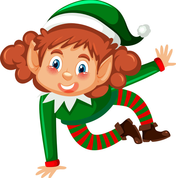 圣诞精灵卡通人物图片下载
