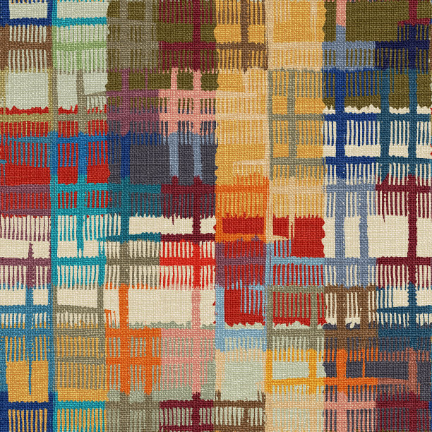 地毯无缝纹理与民族图案，织物纹理，grunge背景，波西米亚风格的图案，3d插图图片下载