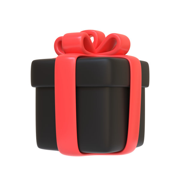 礼盒孤立的白色背景图片下载