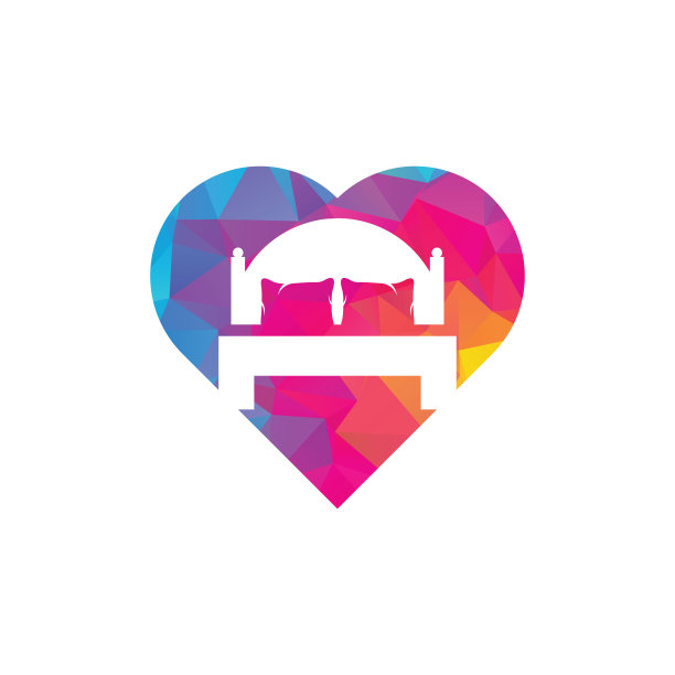 床心形矢量图标设计。图片下载