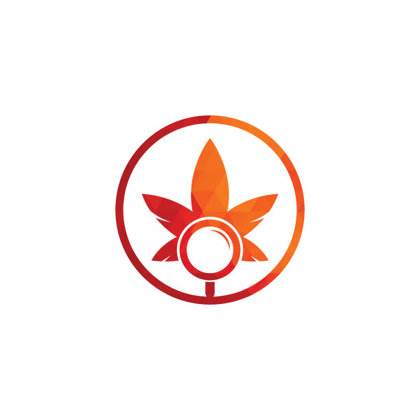 大麻搜索图标设计矢量模板。图片下载