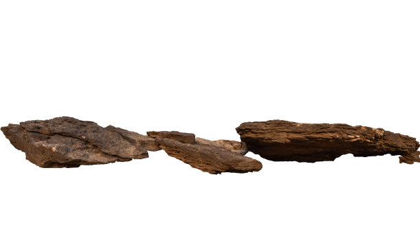 岩石在白色背景隔离图片下载