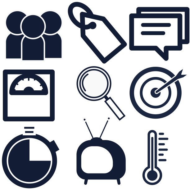 9个现代细线图标。为移动和网络列出孤立的标识。高质量的象形图。线性图标集商业，医疗，UI和UX，媒体，金钱，旅游等。图片下载