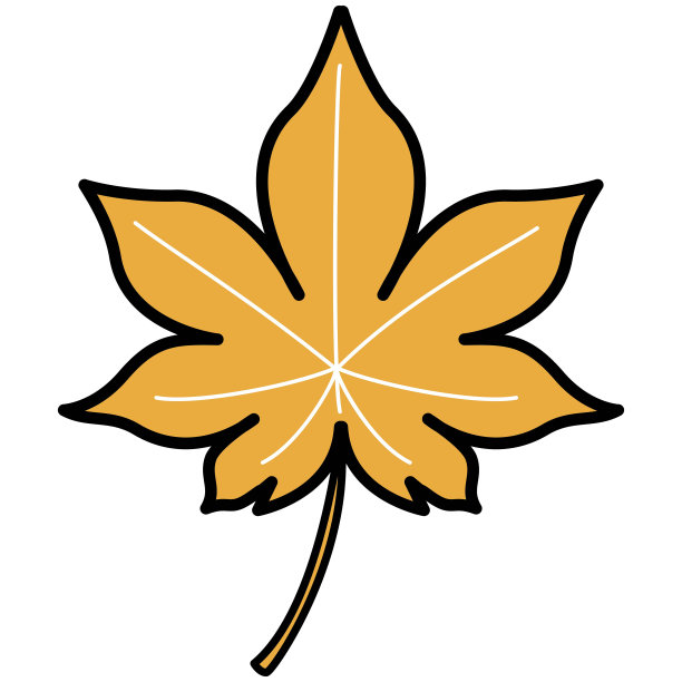 秋叶插画图片下载