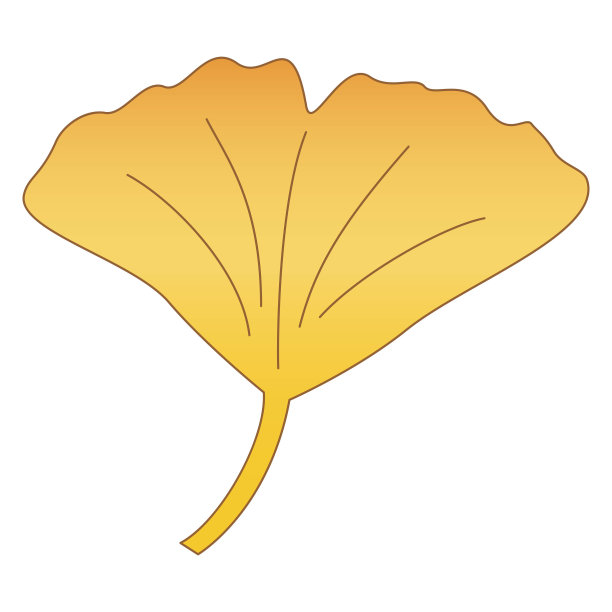 银杏叶插图图片下载