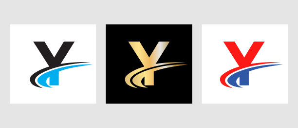 字母Y标志设计为营销和金融业务。初始Y标识符号图片下载