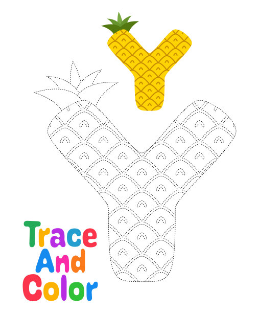 儿童字母追踪工作表图片下载