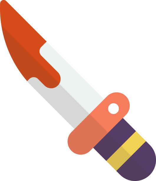 极简风格的玩具刀插图图片下载