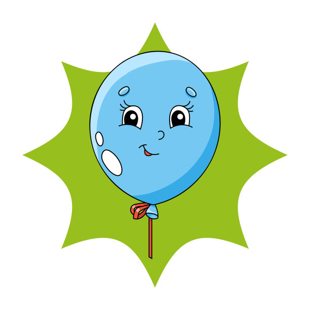 儿童涂色书。开朗的性格。可爱的卡通风格。儿童幻想页面。黑色轮廓剪影。矢量插图。图片下载