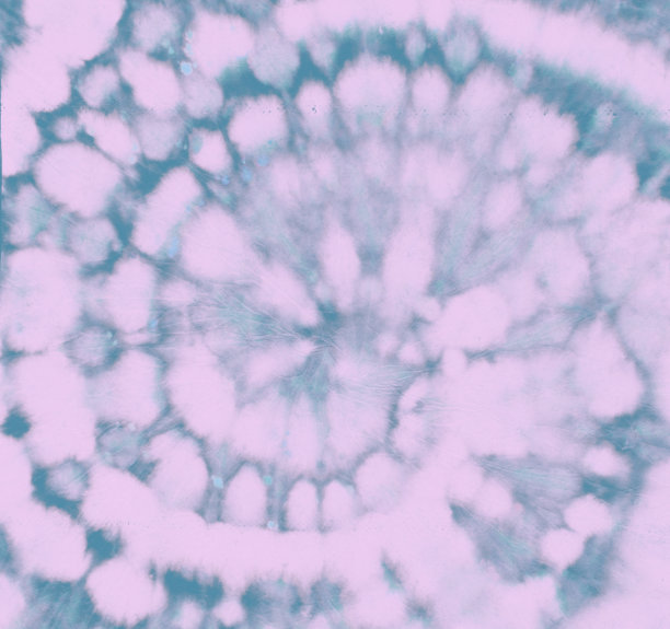 蓝色圆形扎染背景。图片下载