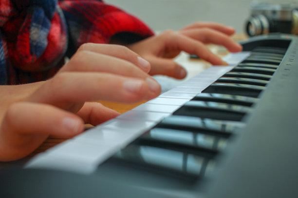 在家弹钢琴取乐图片下载