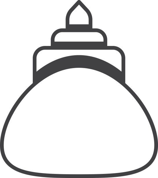 泰国风格的寺庙插图在极简风格图片下载