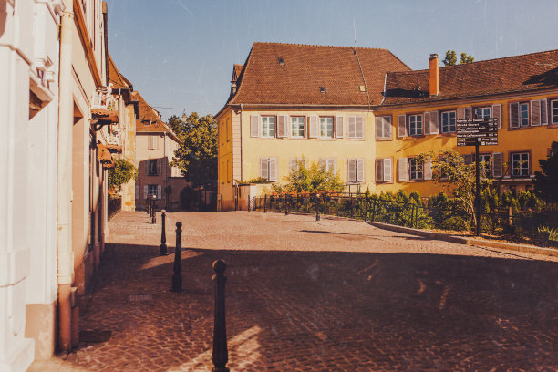 阿尔萨斯。古老的法国城市科尔马图片下载