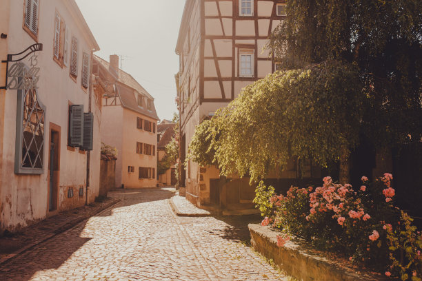 阿尔萨斯。古老的法国城市科尔马图片下载