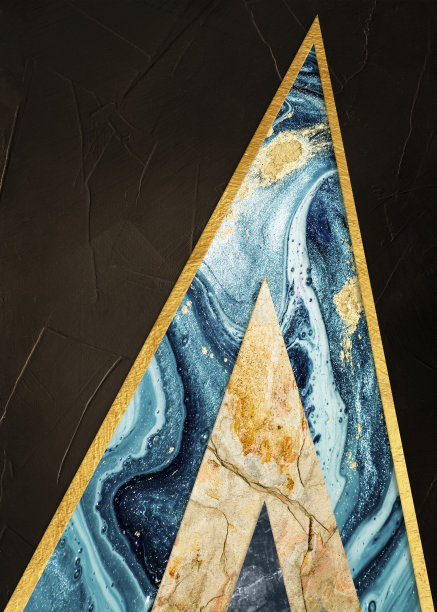 几何抽象艺术，大理石纹，彩色图片下载