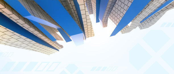 抽象的背景。未来科技在蓝色上创新未来和元宇宙概念。数据，复制空间，软件，横幅，网站-3d渲染图片下载